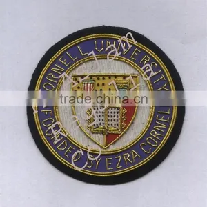 Cornell Hand Embroidery Badge,Bullion Wire Blazer Badges thumbnail-1