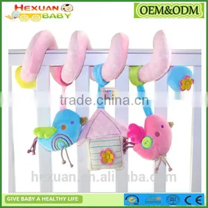New Born Infant Pram Plush Toy/Activity Spiral Cot Toy/Musical Crib Spiral Toy thumbnail-1