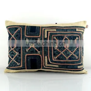 Hmong Cushion - Vintage Hmong Batik Cushion, Pillow Case, Cushion Cover thumbnail-2