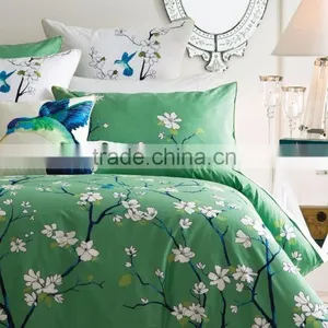 Printed and Embellished With Embroidered Birds Quilt Cover thumbnail-2