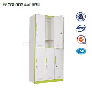 Modern Design High Quality 6 Door Steel Storage Cabinet thumbnail-3