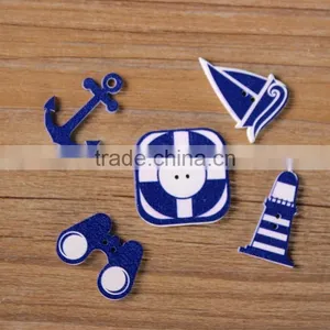 Precision Navigation Series Wood Buttons Coloured Drawing or Pattern thumbnail-3