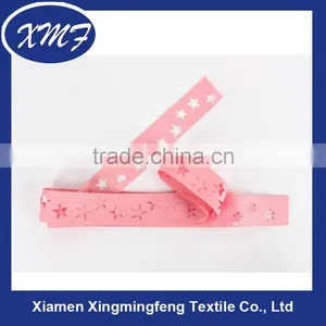 Cut Logo Pink Polyester Webbing Gross Grain Webbing thumbnail-1