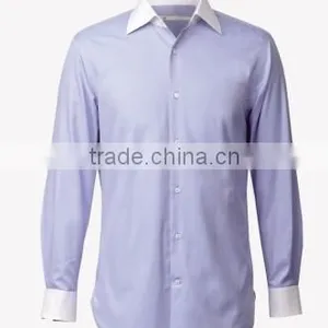 T/C65/35 110X76 White and Dyed Shirt Fabric Wholesale thumbnail-1