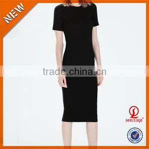 2016 Wholesale Woman Long Skirt Sexy Short Sleeve Ladies Dresses thumbnail-1