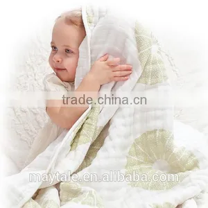 Little Ones' Love Four Layer Muslin Snuggle Blanket thumbnail-1