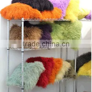 Custom-Made Dyed Color Lamb Fur Cushion/Hot Sell thumbnail-1