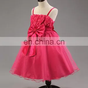 Pompon Skirt Children Frocks Designs Baby Clothes Girls Party Dresses thumbnail-5