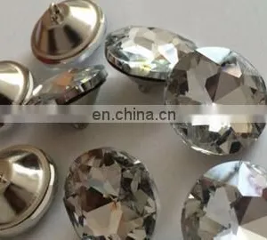 Round Crystal Glass Buttons Copy Diamond Button Pull Buttons Rhinestone Sofa Crystal Decorative Diamond thumbnail-1