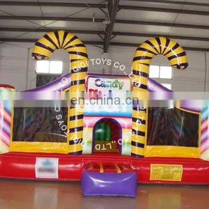 Candy Inflatable Playland Bounce n Castle for Commercial thumbnail-1