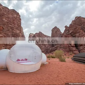 0.8mm Pvc Clear Bubble Party Event Tent Inflatable Advertising Inflatable Bubble Tent With 2 Tunnels thumbnail-1