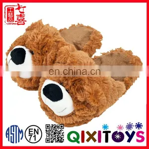 China Top Quality Custom Design Teddy Bear Slippers thumbnail-1