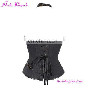 Wholesale Vintage 14 Steel Boned Overbust Steampunk Super Sexy Corset thumbnail-2