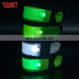 2018 Innovation Product Wholesale Sport Safety Snap Armbands Led Slap Bracelets thumbnail-1
