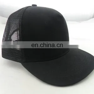 Short Bill Foam Plain Gorra Trucker Cap Mesh Hat thumbnail-3