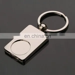 Supermarket Trolley Coin Square Shape Blank Keychain/keyrings for Promotion Gifts thumbnail-1