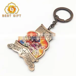 Professional Design Hot Selling Plating Color Metal Keychain thumbnail-3