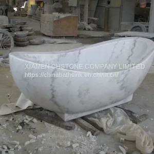 Guangxi Marbe Bathroom Oval Tubs Natural Stone Free-standing Bathtubs thumbnail-1