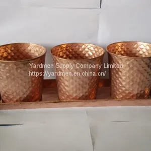 2018 Thre in One Copper Painting Finish Iron Flower Pot thumbnail-3