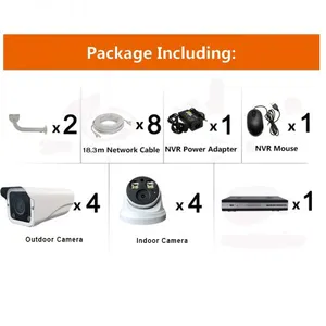 16chs H. 265 1080P Full Color in Day & Night Poe IP Camera Systems thumbnail-5