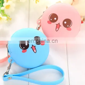 Factory Price Women Zipper Wallet Purse Custom Emoji Coin Bag Wristlet Gift Silicone Coin Cases thumbnail-2