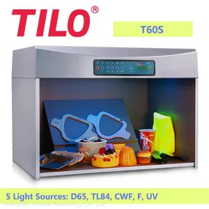 TILO T60S 5 Light Sources Booth for Product Color Assessment Upgraded Metal Plate No Light Leakage thumbnail-1