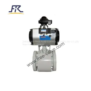 Fully Ceramic -Lined Flow Path Pneumatic Ball Valve thumbnail-3