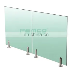 Frameless Balustrade Glass Railing 10-12mm PEMCO Australia Glass Pool Spigot And Pool Glass Fence thumbnail-2