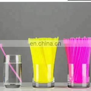 PE Plastic Drinking Straw Extrusion Making Machine / Flexible PP HAS Video Straight for Juice Coffee Stir Milk 7.2*1.3*1.5m 14KW thumbnail-1