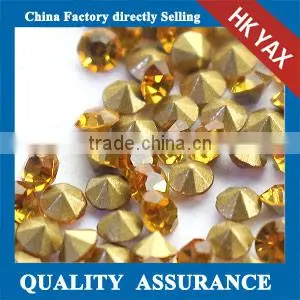 W0413Lt.Rose Glass Chaton Rhinestones,China Manufacturer Point Back Crystal Rhinestone,point Back Rhinestone Garment Accessories thumbnail-3