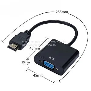 HD 1080P HDMI To VGA Cable Converter HDMI Male To VGA Famale Converter Adapter Digital Analog for Tablet Laptop PC TV thumbnail-4