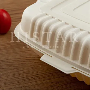 Corn Starch Lunch Boxes Disposable Biodegradable Takeaway Lunch Boxes thumbnail-5