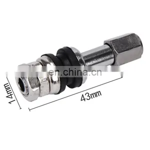 Motorcycle Tire Valve Stem TR43E Zinc Alloy Chrome Plated Metal Tyre Valves Tubeless thumbnail-1