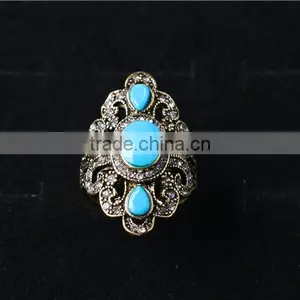Classical Women Vintage Rhinestone Jewelry Ring thumbnail-2