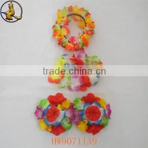 Most Popular Hawaii Flower Headband Leis and Bra thumbnail-1