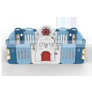 Indoor Children Portable Safety Baby Fence Kids Removable Cheap Play Yard Plastic Baby Playpens for Playground thumbnail-3