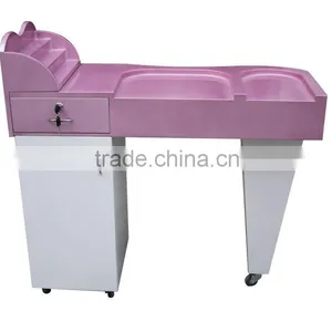 Beauty Pink Manicure Table Nail Salon Furniture,Nail Table Manicure Table thumbnail-1