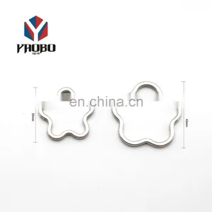 Finely Processed Stainless Steel Custom Shape Keychain Split Keyrings For Case thumbnail-2