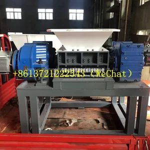 Double Shaft Shredder Waste Building Industrial Kitchen Waste Plastic Rubber Wood Crusher 800 Crusher Plastic thumbnail-3