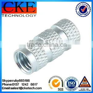 Anodizing Knurling Aluminum CNC Turned Parts in Lathe Fabrication thumbnail-1