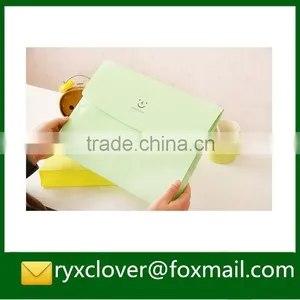 School Stationery A4 Size PP Plastic Document Bag With Magic Tape Closure thumbnail-1
