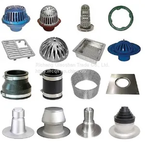 Roof Drain Spun Aluminum 4 Inch New Construction Roof Drain thumbnail-5