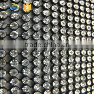 Crystal Strass Mesh With Black Base for Garments Decoration thumbnail-1