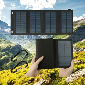 10W Solar Folding Pack Charger, Photovoltaic Charging Board, Outdoor Mobile Phone Camping Use thumbnail-1