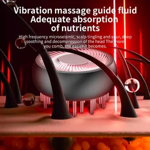 Micro-Current Red Light Therapy Scalp Massage Comb Multi-Purpose Vibrating Hair Care Styling Beauty Personal Care Device thumbnail-5