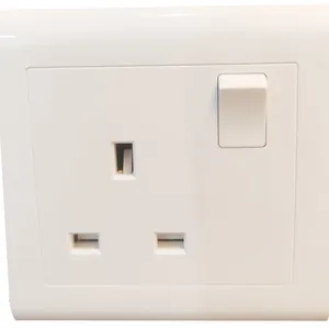 Single Pole 13A UK Socket With Switch thumbnail-1