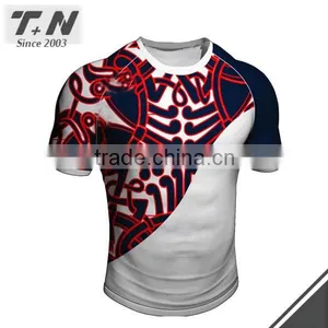 Sublimation Custom Blank Rugby Jersey With ur Name and Logo Sewing on thumbnail-5