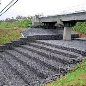 Hexagonal Wire Mesh Gabion 80*100mm Hole Size for Slope Protection thumbnail-4
