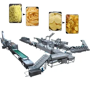 Continuous Potato Chip Frying Line French Fries Processing Equipment Fully Automatic Snack Food Line EPC thumbnail-1