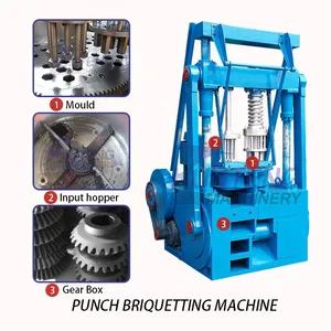 Honeycomb Coal Stamping Machine Olive Residue Charcoal Making Machine EPC thumbnail-4